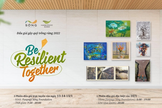 Phiên đấu giá nghệ thuật “Be Resilient Together”: Vững vàng với sứ mệnh Trồng Rừng Giữ Nước